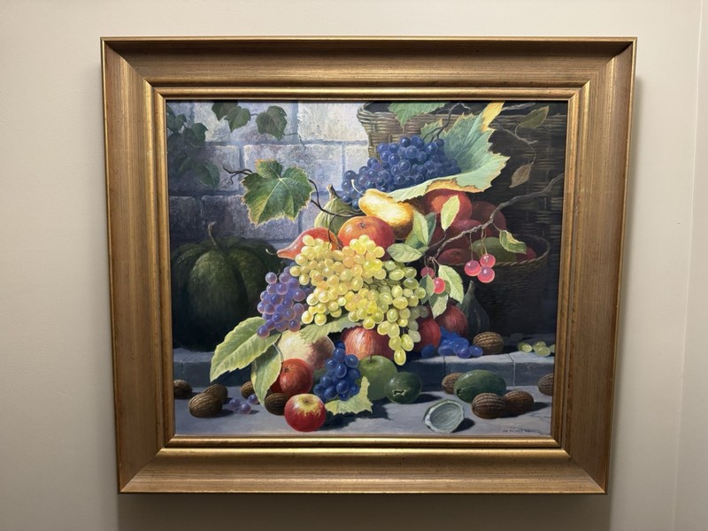 JIM PALMER OIL ON CANVAS STILL LIFE PAINTING