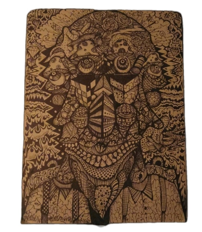 Street Graffiti Art original RICO1 drawing Psychedelic Pop Abstract trippy Urban