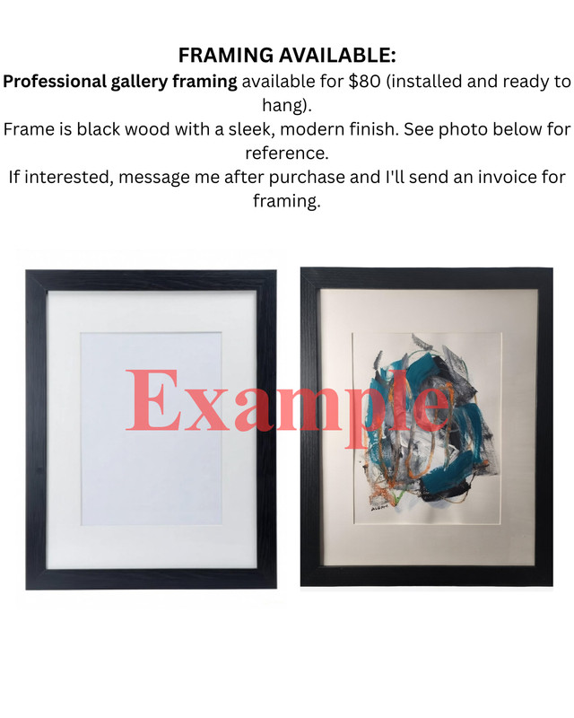 Aleph Hand Painted Face 14x11 Minimalist Expressionist Original Gallery Paper gallery
