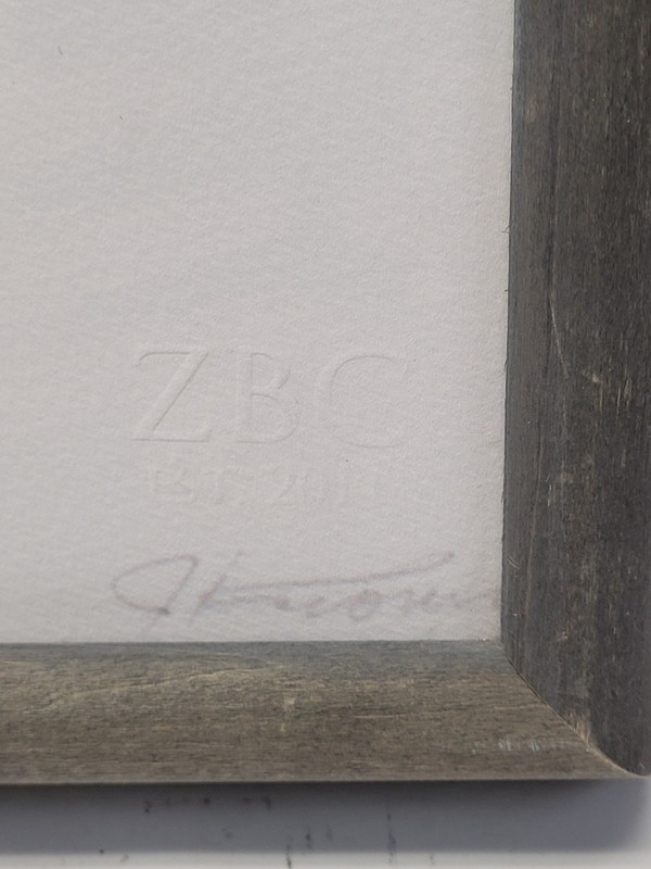 Bizon Painting By Zoe Bios Creative East. 2011 Original PAINT ART! 15"X21" gallery