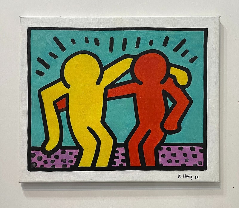 Keith Haring Painting – Pop Art – Graffiti Art