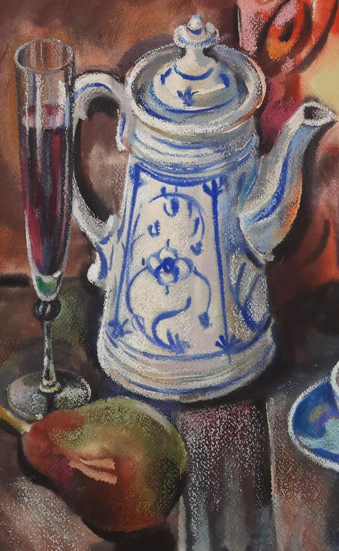 Original Pastel Painting, Ukrainian artist Silin, Still Life, Tea Time gallery