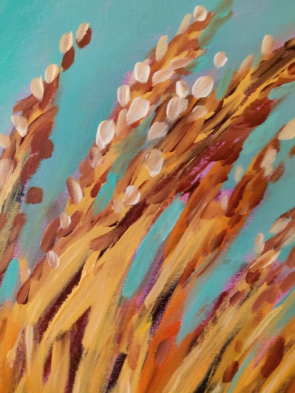 MONA VIVAR 14x11 Abstract Expressionism Painting - Contemporary Home Art gallery