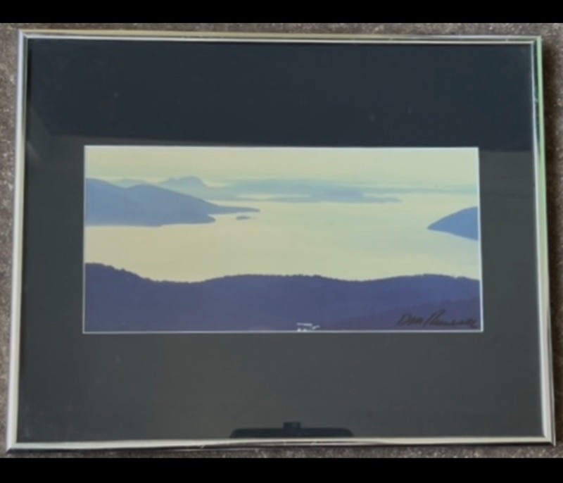 Dallas Purnell, 1994,Mount Constitution, Orcas Island, Wa., 5×11” & 11×14” Frame