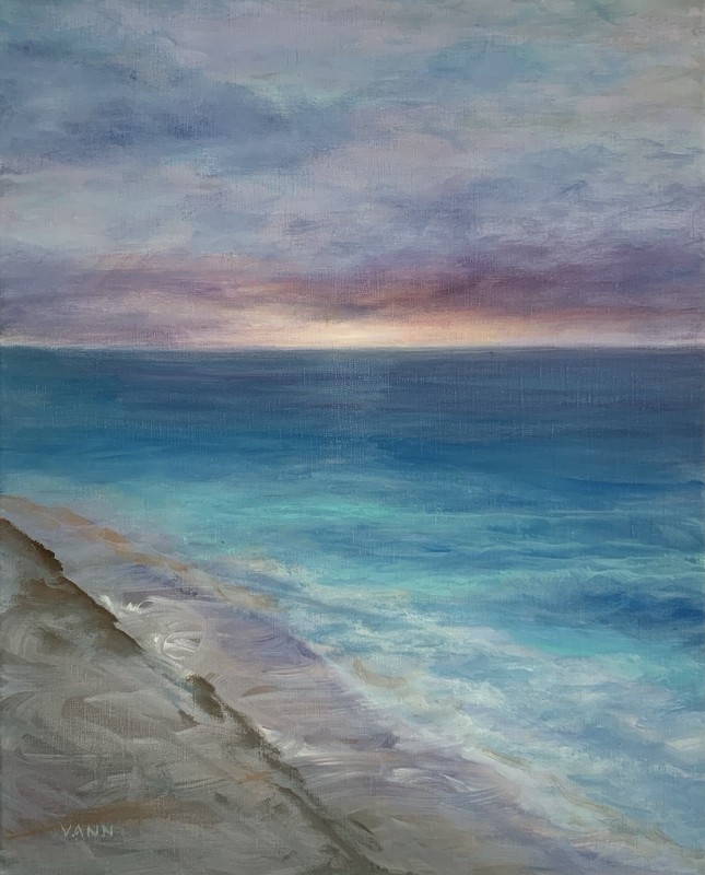 Oil Painting by Gina Vann 16”x 20” Unframed 2026 Ocean Art