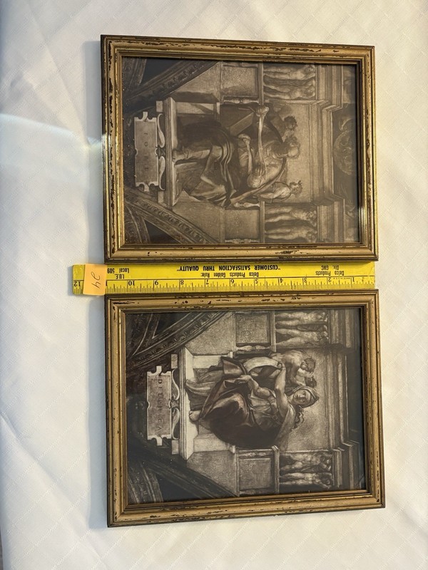 19th Century Pair Man and Woman Portrait Painting