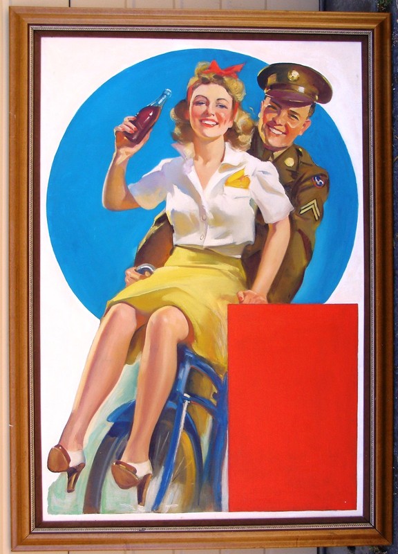 1940’s F Sands Brunner Original Advertising Painting