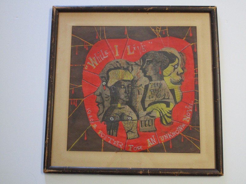 Mid Century Abstract Painting Antique 1940’s Modernism Expressionism Cubism Old