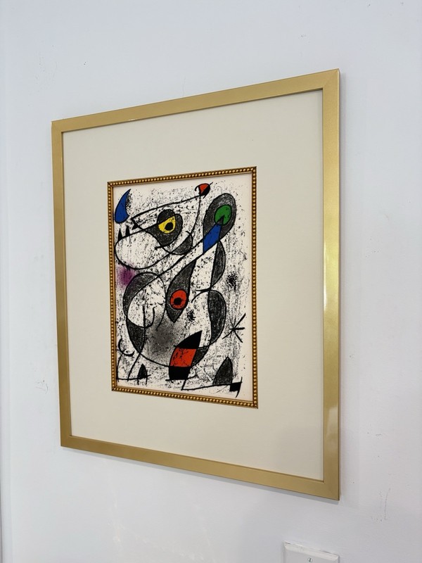 Joan Miró Lithograph Hand Signed & Numbered (1890s-1980s) Matted & Framed gallery