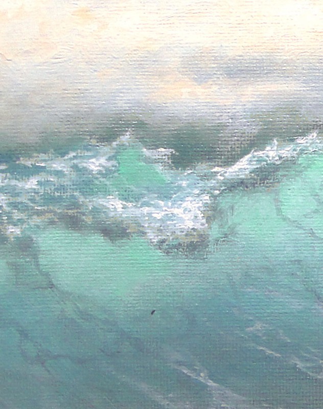 300- 16"x 20" GALLERY WRAP CANVAS ARCHIVAL PRINT SEASCAPE STORMY WAVES Pacific gallery