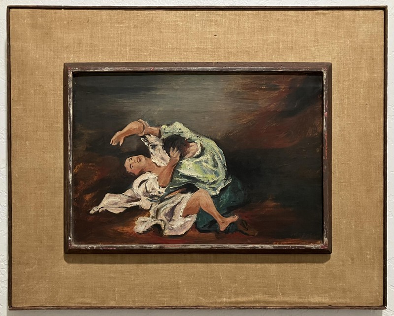 WPA Era Oil Painting ~ WILLIAM GROPPER ~ 1930s Social Realism Framed RARE ITEM