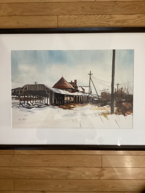 Paul Hayes Tucker Original Watercolor Painting ‘Monet in the 20th Century Author