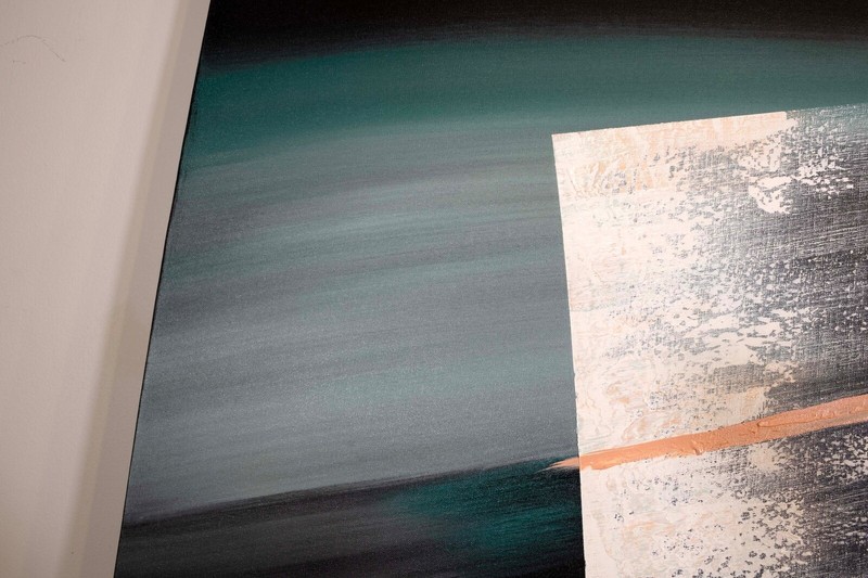 Postmodern Abstract Expressionist Acrylic Painting 1980s Signed Lee Reynolds gallery