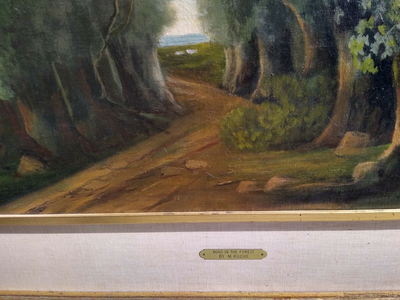 MARCEL ROCHE (1890-1959) SIGNED FRENCH POST IMPRESSIONIST OIL LANDSCAPE 39 X41" gallery