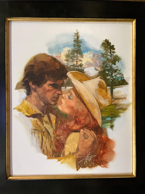 HOWARD ROGERS ORIGINAL PAINTING 12 X 9 1/2 «WARM EMBRACE»