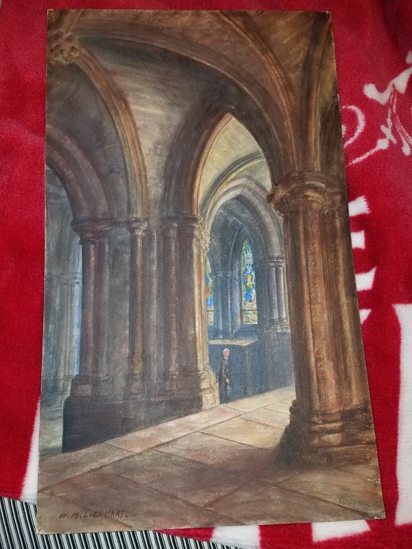 William Mustart Lockhart Watercolor Painting Circa 1880-1900