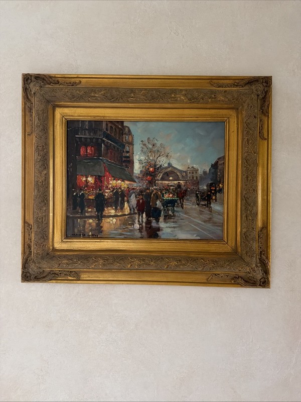 Edouard Leon Cortes Rue de la Paix et Place Vendome Oil Painting Reproduction