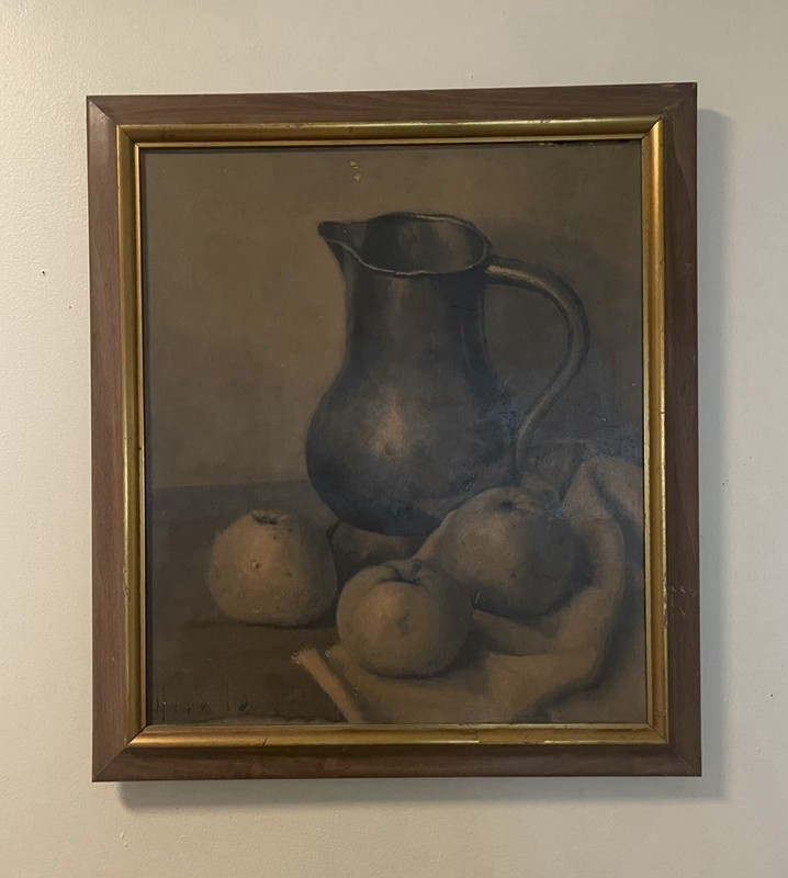 Still Life With Fruit (SIGNED) -Henk Bos 18×17
