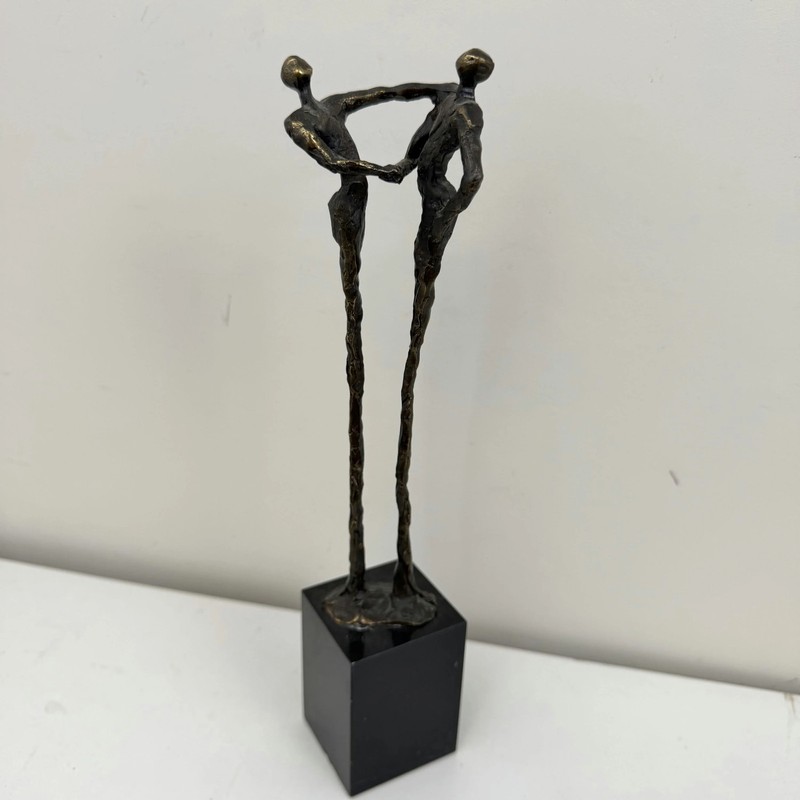 Original Figurative Sculpture «Dancing Figures» Elegant Small Art