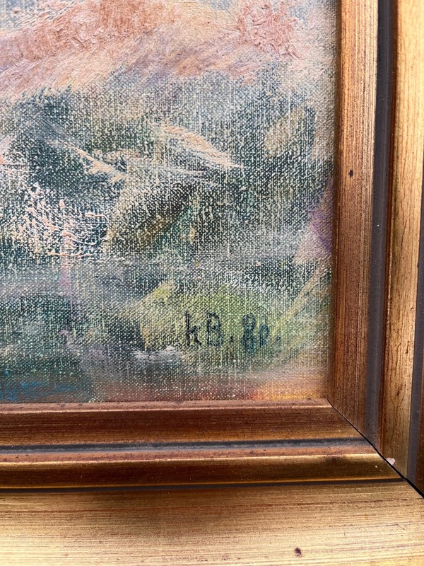Expressionist Landscape Composition Modern Oil Painting Danish gallery