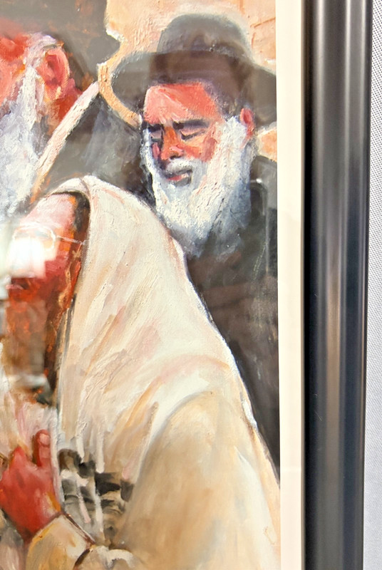 Bob Rawdin Wailing Wall Giclee Print Framed Judaica Art Signed A/P 21x15 gallery