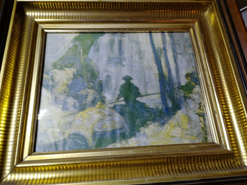 Artwork – Impressionist painting unique framed 13 x 15