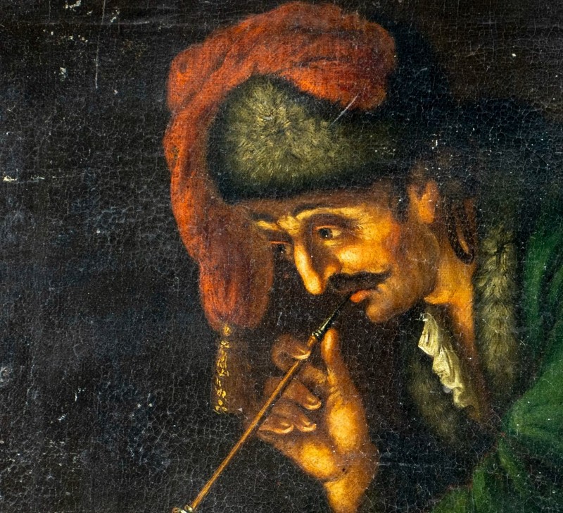 Antique 19C Dutch oil painting 153126 gallery