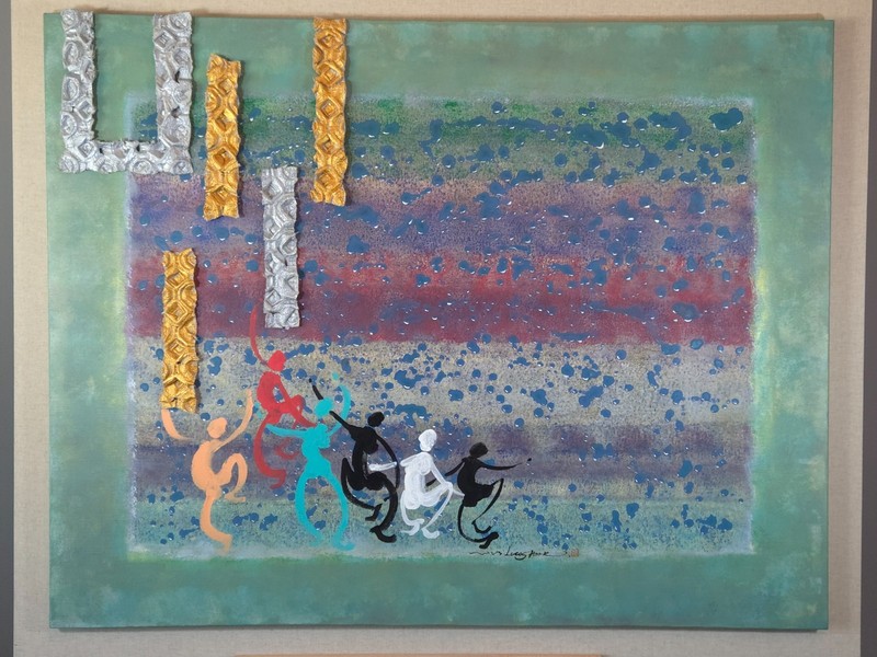 Acrylic Painting by Lucas Park – «Galaxy Island #1»