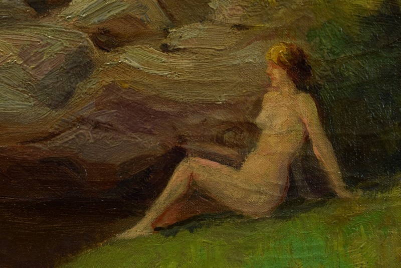 Laszlo KARPATHY (1900–1945) Artprice up to €1400, Three Nude Figures, oil,signed gallery