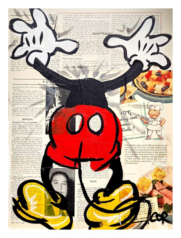 CORBELLIC EXPRESSIONISM 16X20 STUCK MICKEY CUBIST FINE ART HOME INTERIOR DESIGN