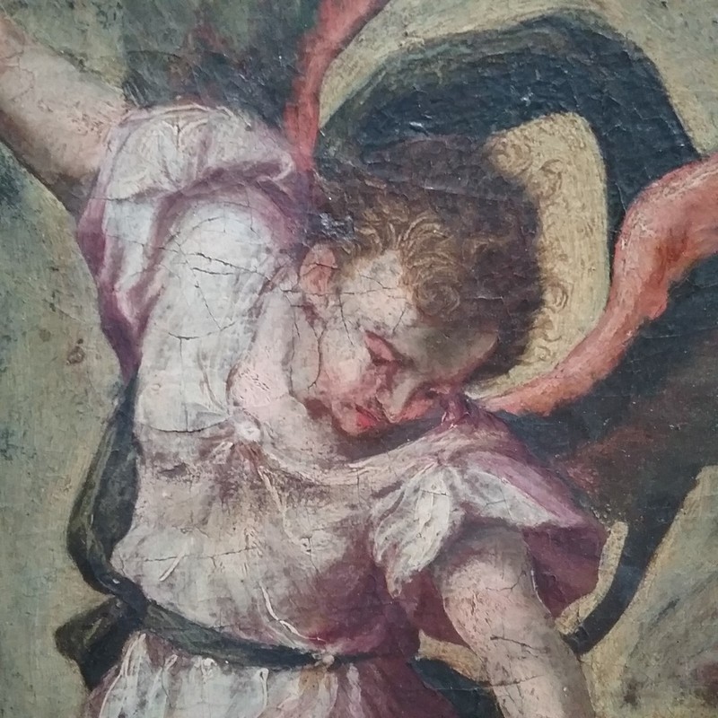 ANTIQUE OLD MASTER OIL PAINTING RESURRECTION JESUS FEDERICO BAROCCI BIBLE 17TH C gallery