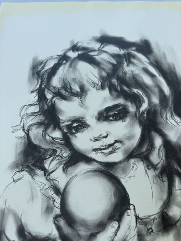 HYACINTHE KULLER PENCIL SIGNED LITHOGRAPH LE 158/175 The World Is Full Of Hope gallery