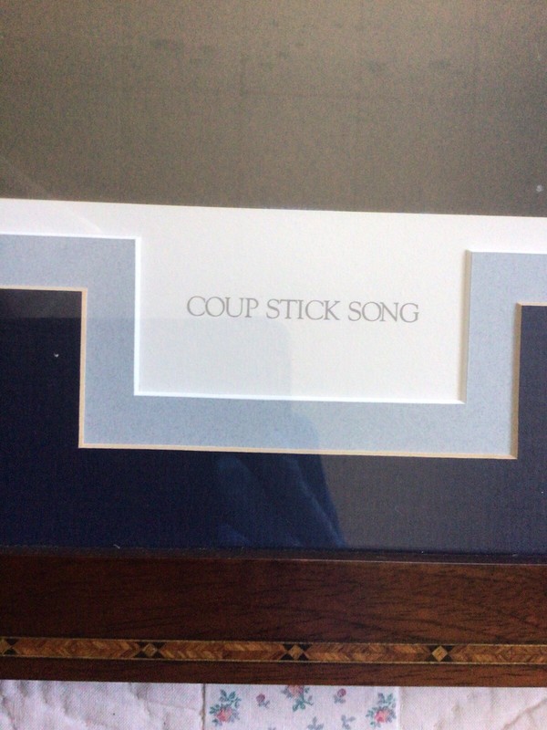 Rance Hood Signed “Coup Stick” Lithograph Ultra RARE American Indian Heritage gallery