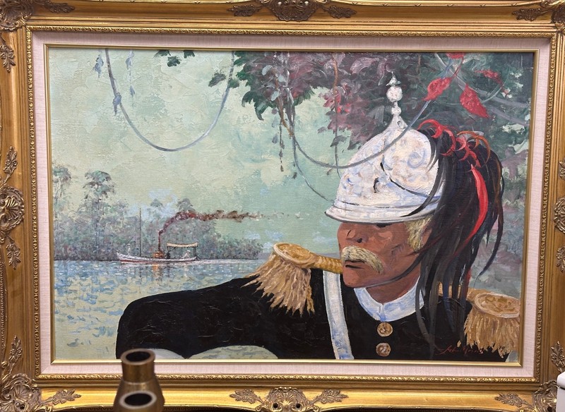 JOHN MORRIS 20th c. American CA CALIFORNIA Impressionist Military