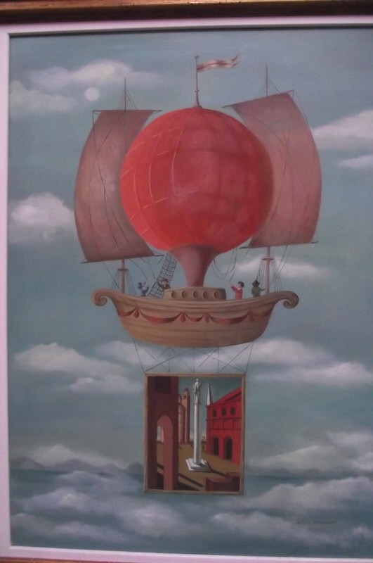 Ellie O'Connell - "Transcience" - Oil Painting -1970's- Xerox Corp Art Exhibit gallery
