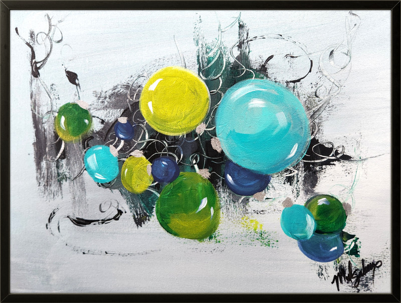 Orb Symphony No. 4 – 12×16 Original Abstract Ornament Acrylic Painting