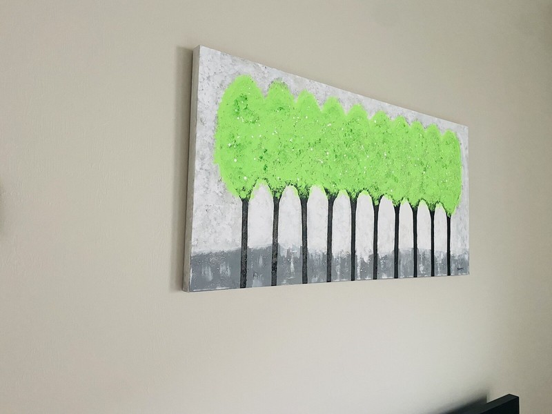 Serenity- Original Hand Painted Abstract Acrylic And Mixed Media On Canvas gallery