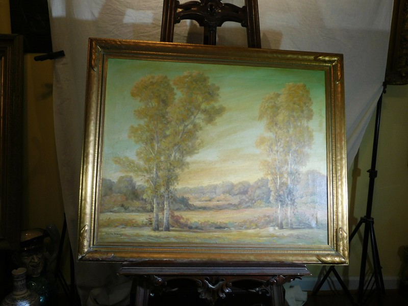 Billings Artist Original Oil On Canvas Landscape Mid-Century-"Late September" gallery
