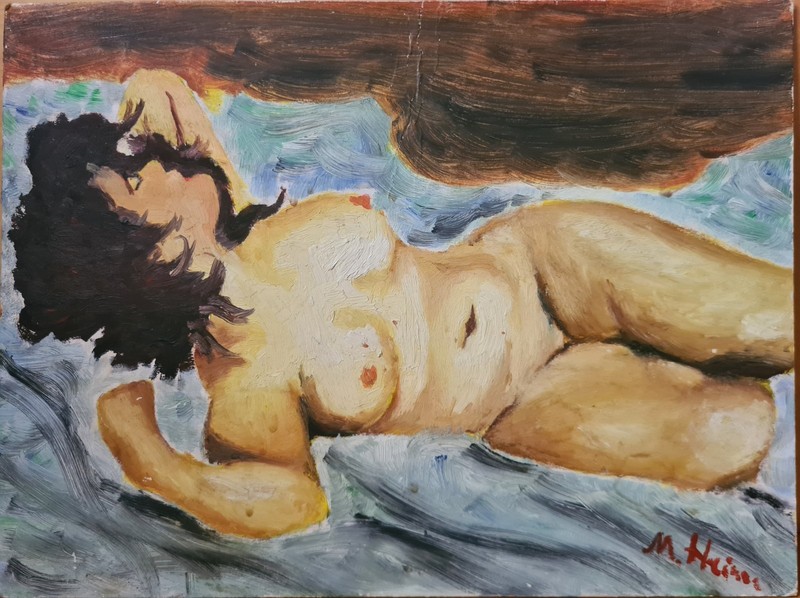 PAINTING – NUDE – EROTIC – EXPR – REALISM – UNIQUE – oil on painting board 40 x 30 cm