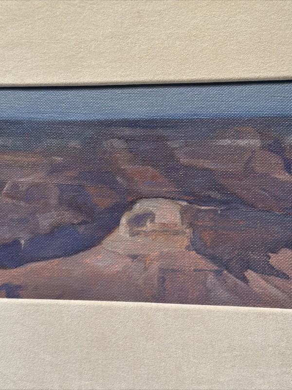 JOHN AXTON PAINTING LANDSCAPE GRAND CANYON VIEW IMPRESSIONIST FAMOUS LISTED OIL gallery