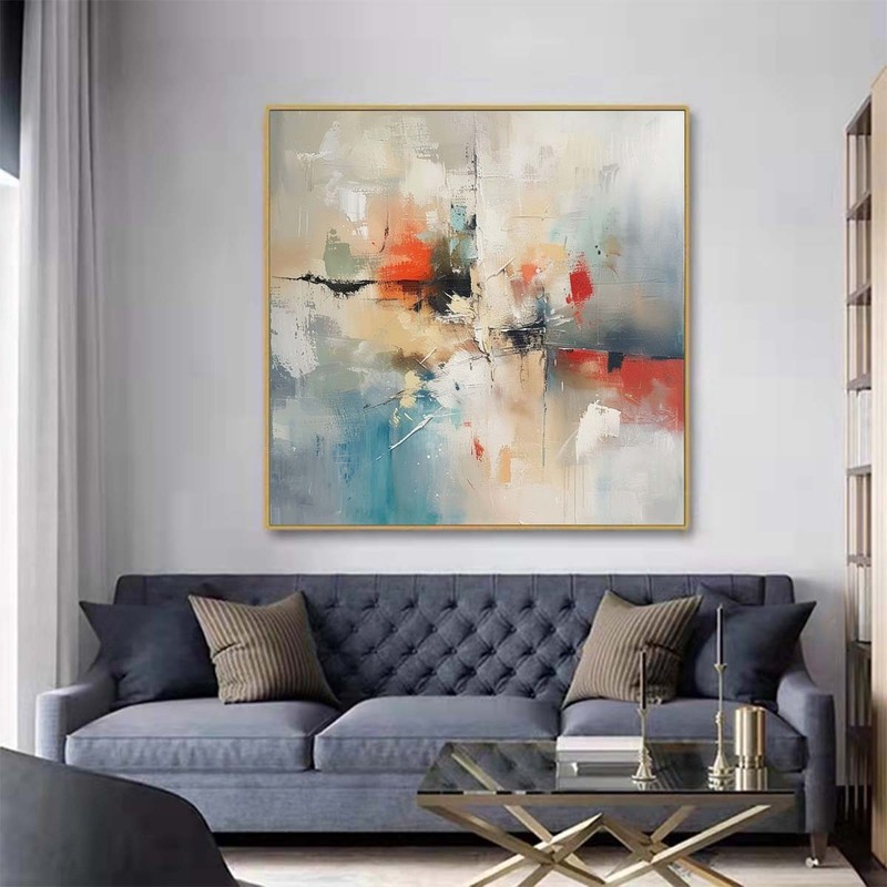 Large Textured Abstract Acrylic Oil Painting On Canvas Handmade Artwork A107 gallery