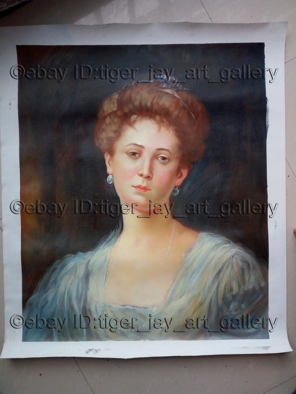 Portrait Last Queen Marie of Romania Edinburgh Wife King Ferdinand I A+ Painting