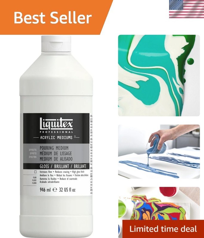 High-Gloss Pouring Medium 946ml – Unlock Your Artistry with Vibrant Color Flow