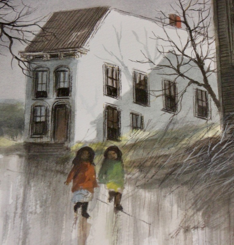 Robert Fabe Original Watercolor Painting Signed Lower Right-Triple Matted-Framed gallery