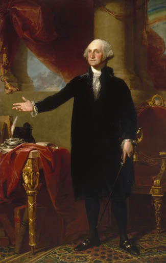 Gilbert Stuart George Washington Oil Painting repro