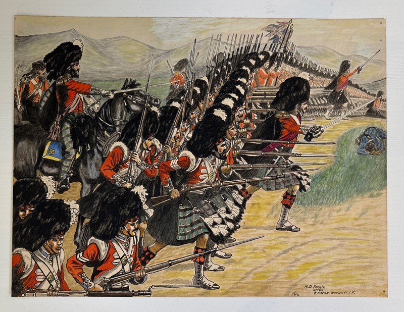 H.D. Parkin After R. Caton Woodville – Battle of Alma – Battle Art 1932