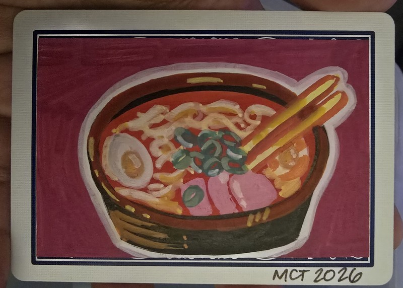 Original ACEO Ramen Painting