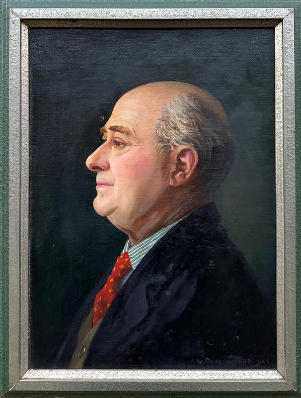Wolfram Onslow Ford (1879-1956) : Portrait Of A Gentleman, Oil On Board ,1942