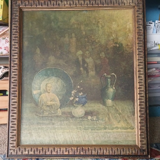 1920s print «Buddha Still Life» aka «Mystery of the East» Paul Bernard King