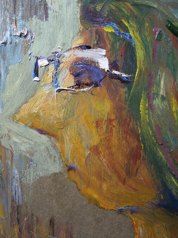 OIL PAINTING█UNIQUE EXPRESSIONISt ART█SIGNED ORIGINAL █PORTRAIT WOMAN FEMALE POP gallery